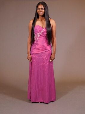 Caterina Collection Strapless Beaded Evening Gown 12